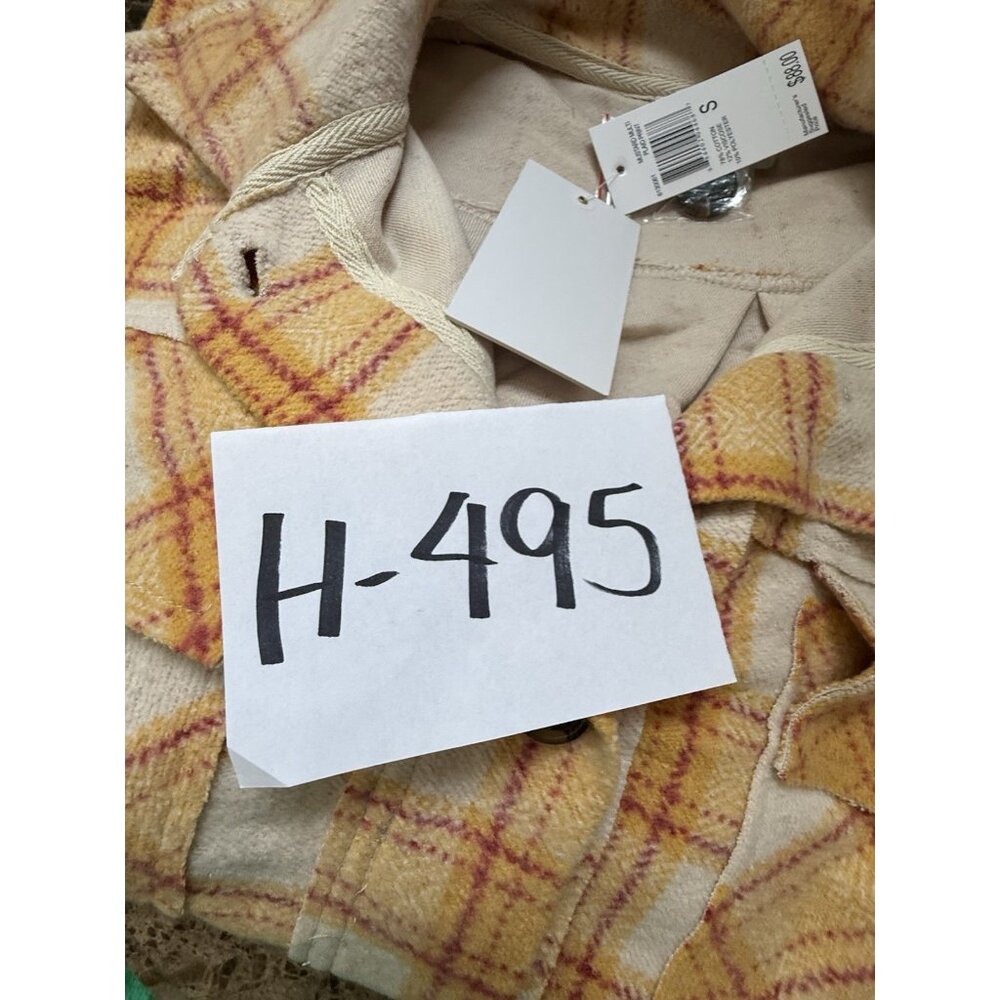 For The Republic Plaid Patchwork-Elbow Cropped Cotton blend women’s Jacket Sz S - Picture 11 of 11